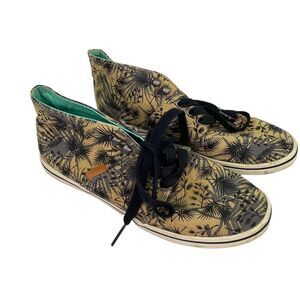 Vans Camryn Slim Palm Skate Shoes Size 7.5 Tan Mid Top Sneakers Women's